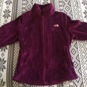 Plum Fur North Face Jacket